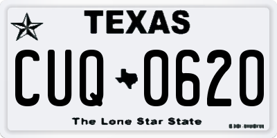 TX license plate CUQ0620