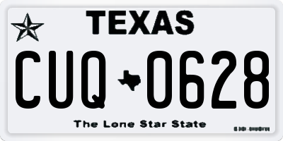 TX license plate CUQ0628