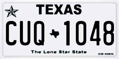 TX license plate CUQ1048