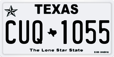 TX license plate CUQ1055