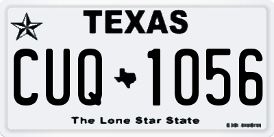TX license plate CUQ1056