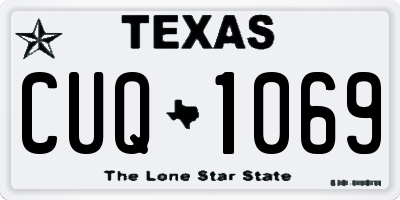TX license plate CUQ1069