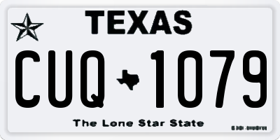 TX license plate CUQ1079