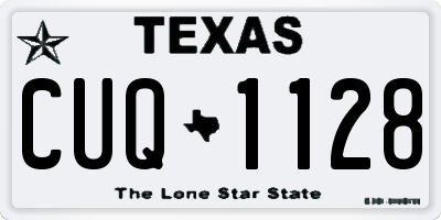 TX license plate CUQ1128