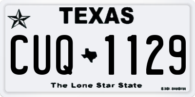 TX license plate CUQ1129