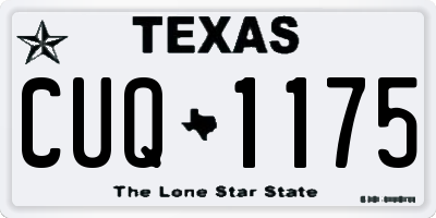 TX license plate CUQ1175
