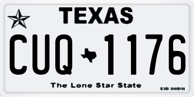TX license plate CUQ1176