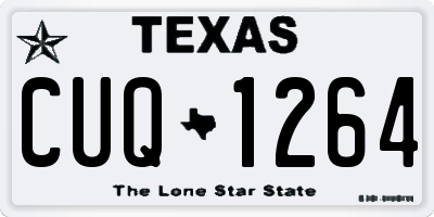 TX license plate CUQ1264
