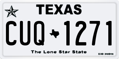 TX license plate CUQ1271