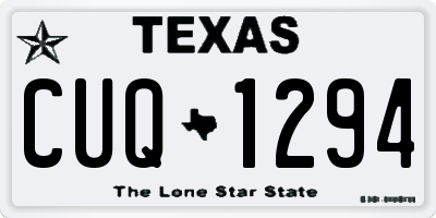 TX license plate CUQ1294