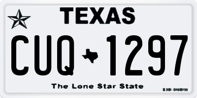 TX license plate CUQ1297