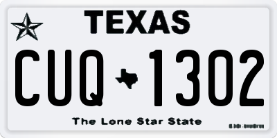TX license plate CUQ1302