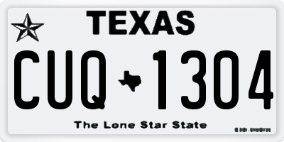 TX license plate CUQ1304