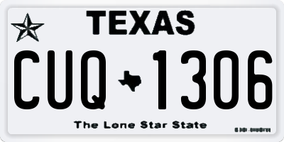 TX license plate CUQ1306