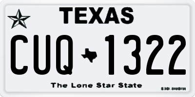 TX license plate CUQ1322