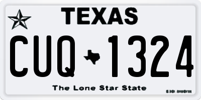 TX license plate CUQ1324