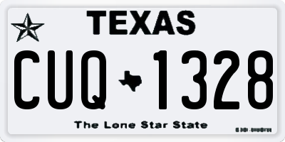 TX license plate CUQ1328