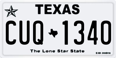 TX license plate CUQ1340