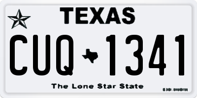 TX license plate CUQ1341