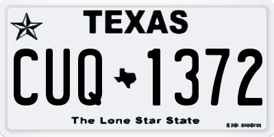 TX license plate CUQ1372