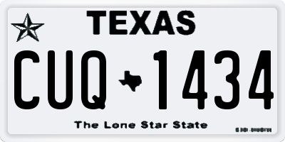 TX license plate CUQ1434