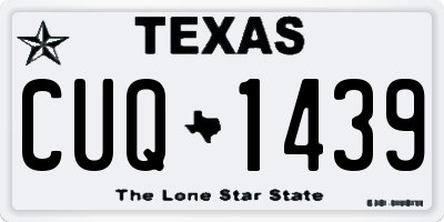 TX license plate CUQ1439