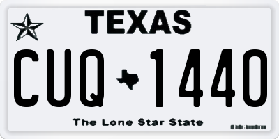 TX license plate CUQ1440