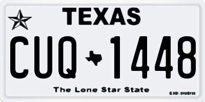 TX license plate CUQ1448