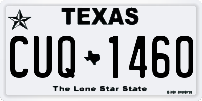 TX license plate CUQ1460