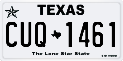 TX license plate CUQ1461