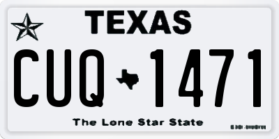 TX license plate CUQ1471