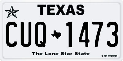 TX license plate CUQ1473