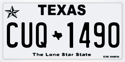 TX license plate CUQ1490