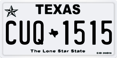 TX license plate CUQ1515