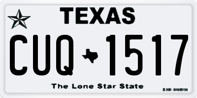 TX license plate CUQ1517
