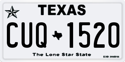 TX license plate CUQ1520