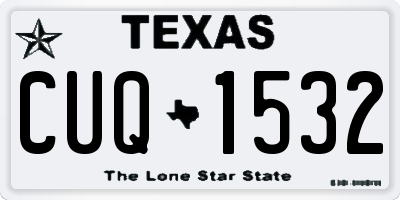 TX license plate CUQ1532