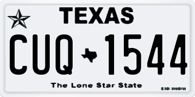TX license plate CUQ1544