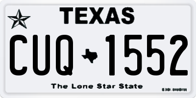TX license plate CUQ1552