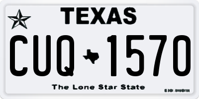 TX license plate CUQ1570