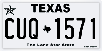 TX license plate CUQ1571