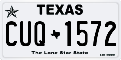 TX license plate CUQ1572