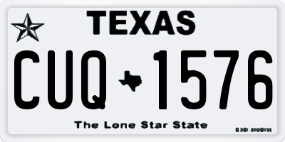 TX license plate CUQ1576