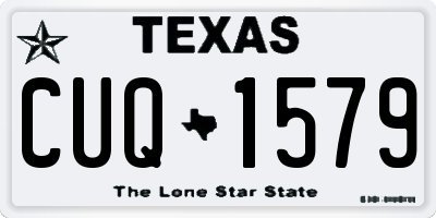 TX license plate CUQ1579