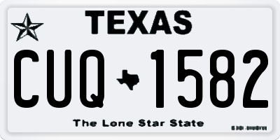 TX license plate CUQ1582