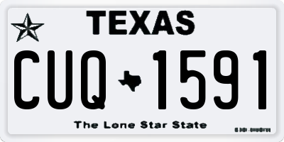 TX license plate CUQ1591