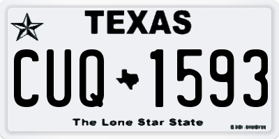 TX license plate CUQ1593