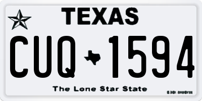 TX license plate CUQ1594