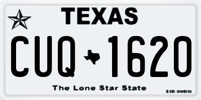 TX license plate CUQ1620