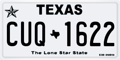 TX license plate CUQ1622